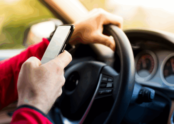 distracted driving with cell phone