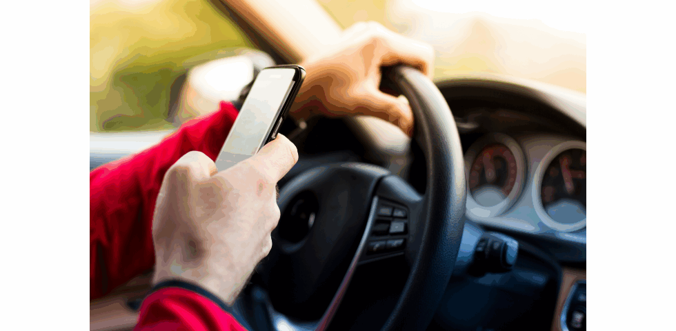 distracted driving with cell phone